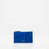 Portacarte con cerniera DOTTI<br>Coccodrillo Blu